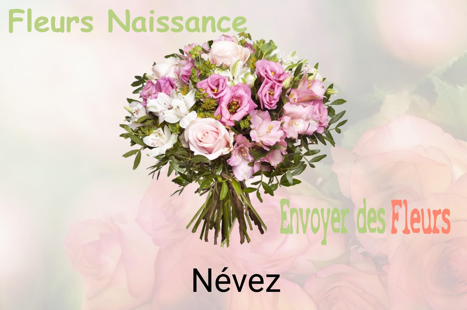 Bouquet de fleurs de naissance livré à Névez